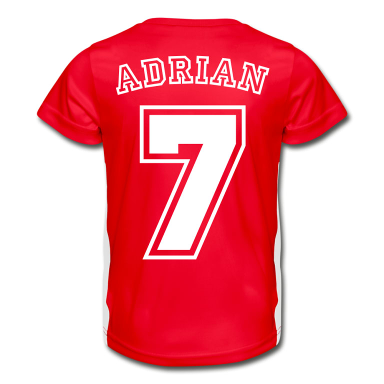 Kids personalised football kit