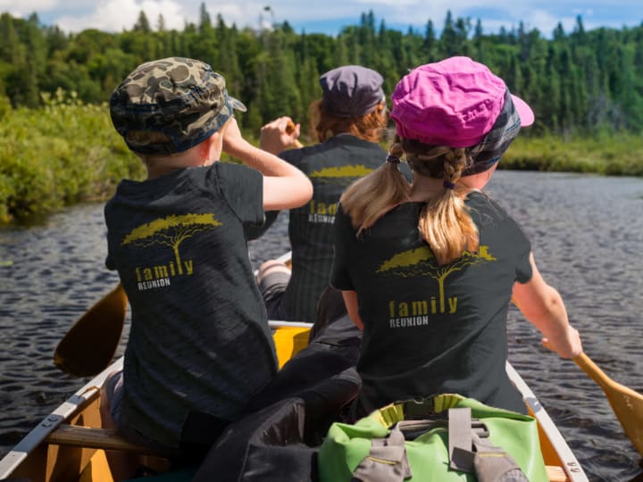 Custom Children's Family reunion Shirts with Trees