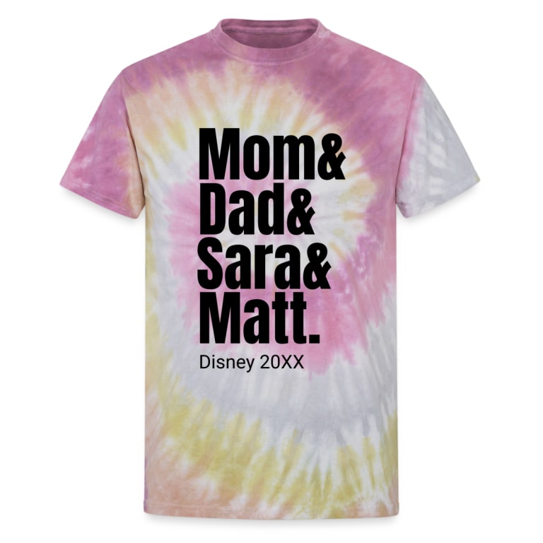 custom disney vacation family names t shirt idea