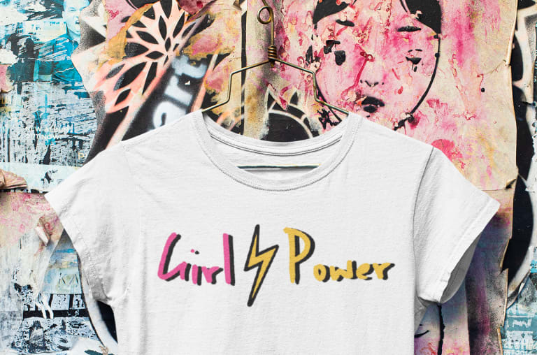 statement shirt girl power