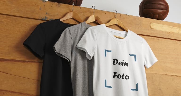 T-Shirts mit eigenem Foto bedrucken