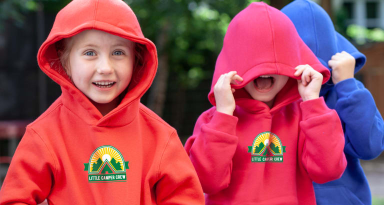 Wiens ijzer navigatie Kinder hoodies ontwerpen en bedrukken | TeamShirts