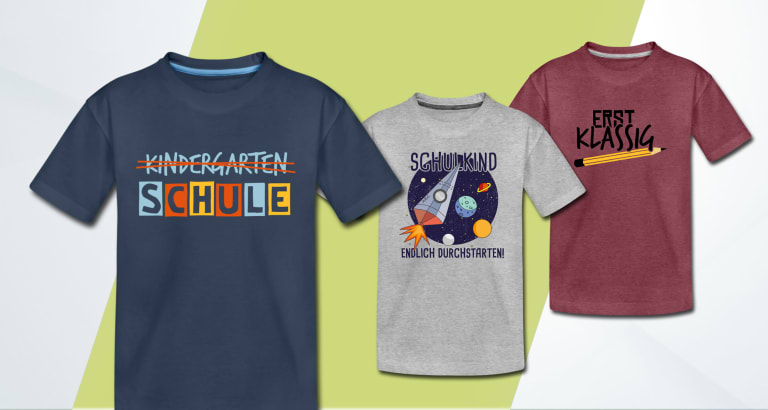 T-Shirts zur Einschulung selbst gestalten