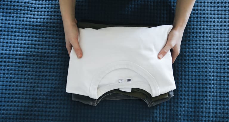 hochwertige t-shirts, t-shirt stapel