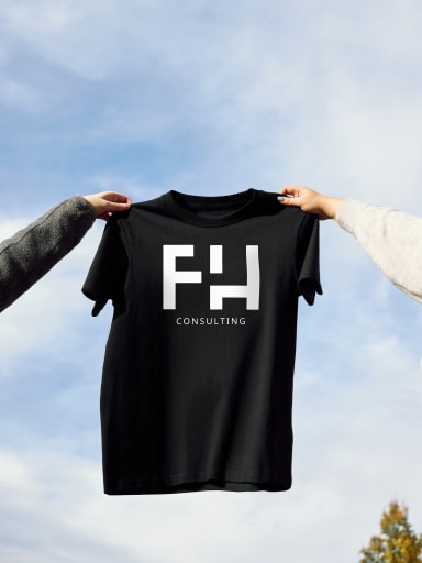 shirt met logo fh