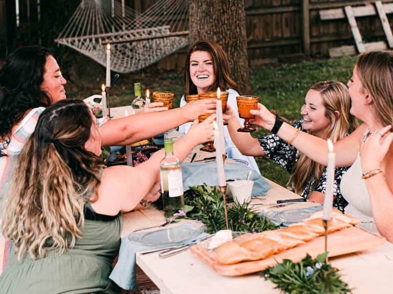 jga ideen kleines budget, party im garten