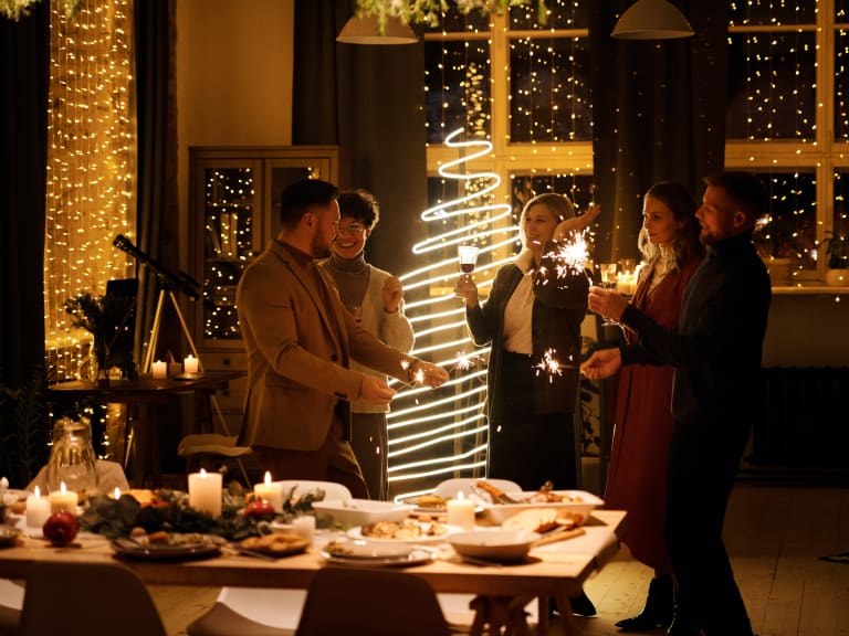 firmenweihnachtsfeier teamfoto