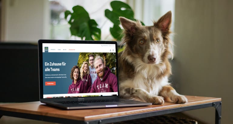 hunde im homeoffice, teamshirts mockup