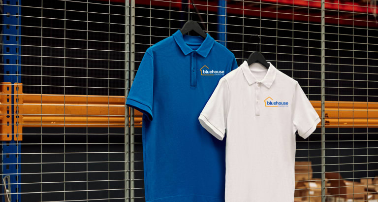 Piketröja med tryck