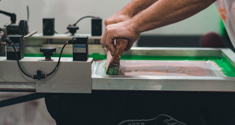 siebdruck t-shirts, verfahren