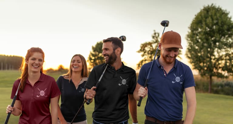 Golftröjor med tryck