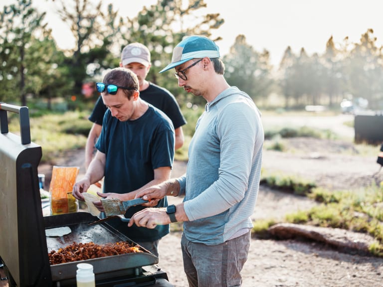 jga männer ideen, grillparty unter freunden