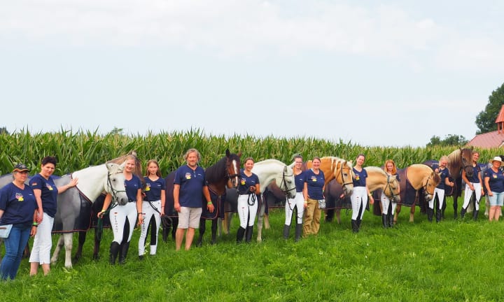 Ruiter team te paard