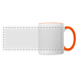 Mug panoramique contrasté et blanc