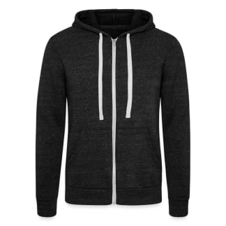 Uniseks tri-blend zip hoodie van Bella + Canvas