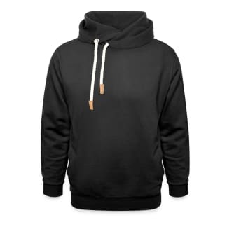 Uniseks sjaalkraag hoodie