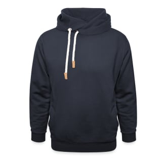 Unisex Schalkragen Hoodie