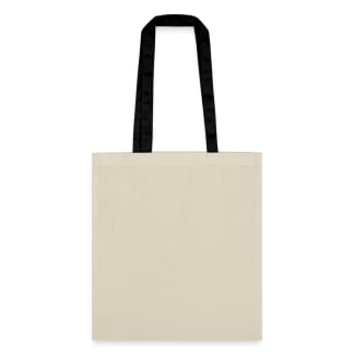 Cotton Bag with Long Contrast Handles