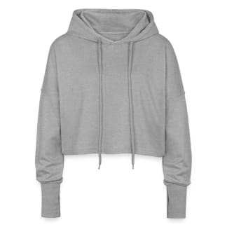 Cropped hoodie til damer