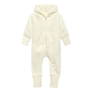 Baby Organic Sweat Overalls With Hood