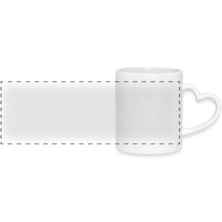 Tasse mit Herzhenkel