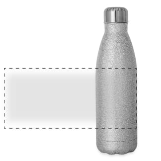 Panorama Glitzer Edelstahl Thermosflasche