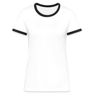 Kontrast-T-skjorte for kvinner