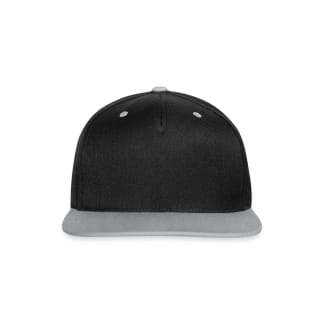 Contrast snapback cap