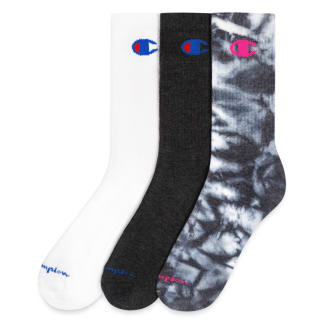 Champion Tie Dye Crew Socks Size 5-9 3 Pack 