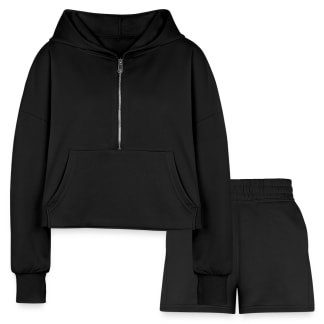 Women’s Cropped Hoodie & Jogger Short Set