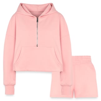 Women’s Cropped Hoodie & Jogger Short Set