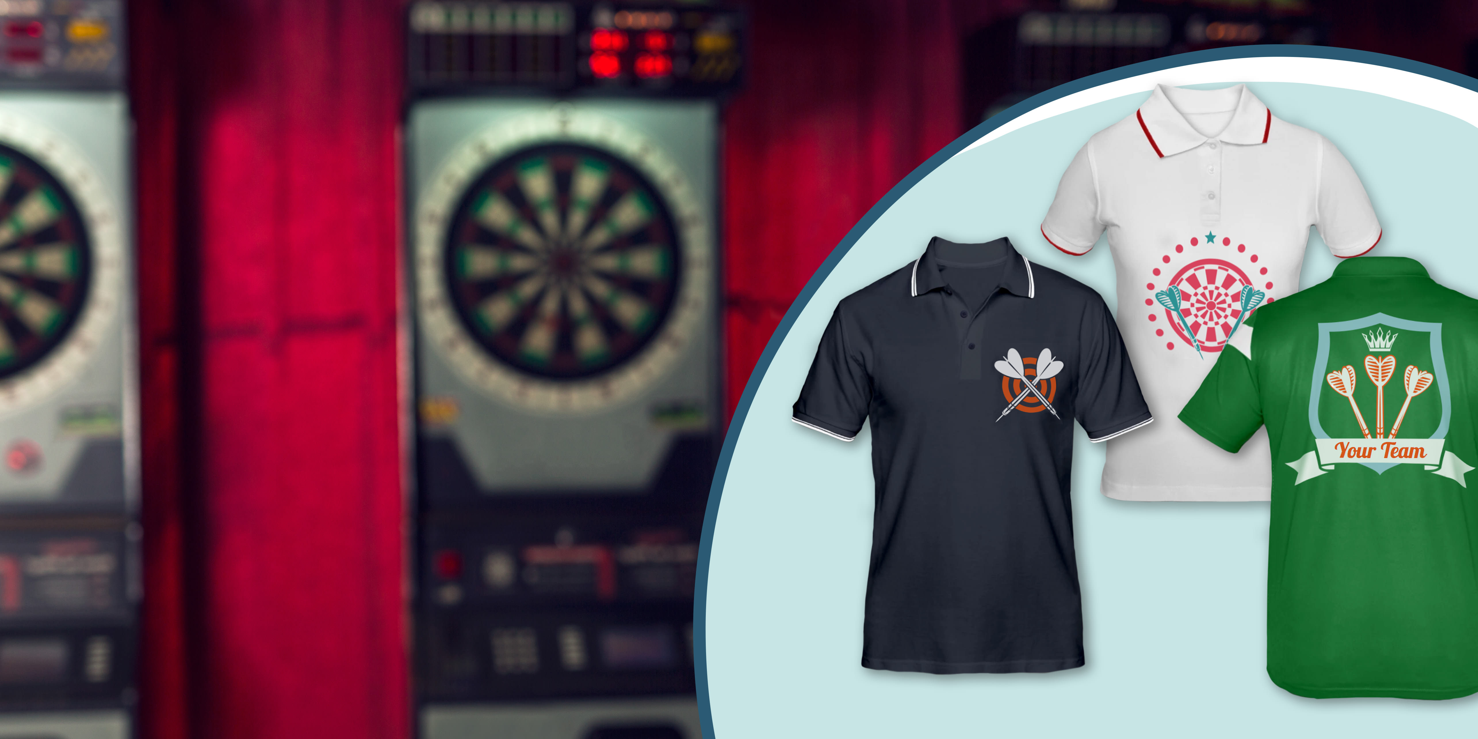 Dartshirt ontwerpen dartkleding bedrukken TeamShirts