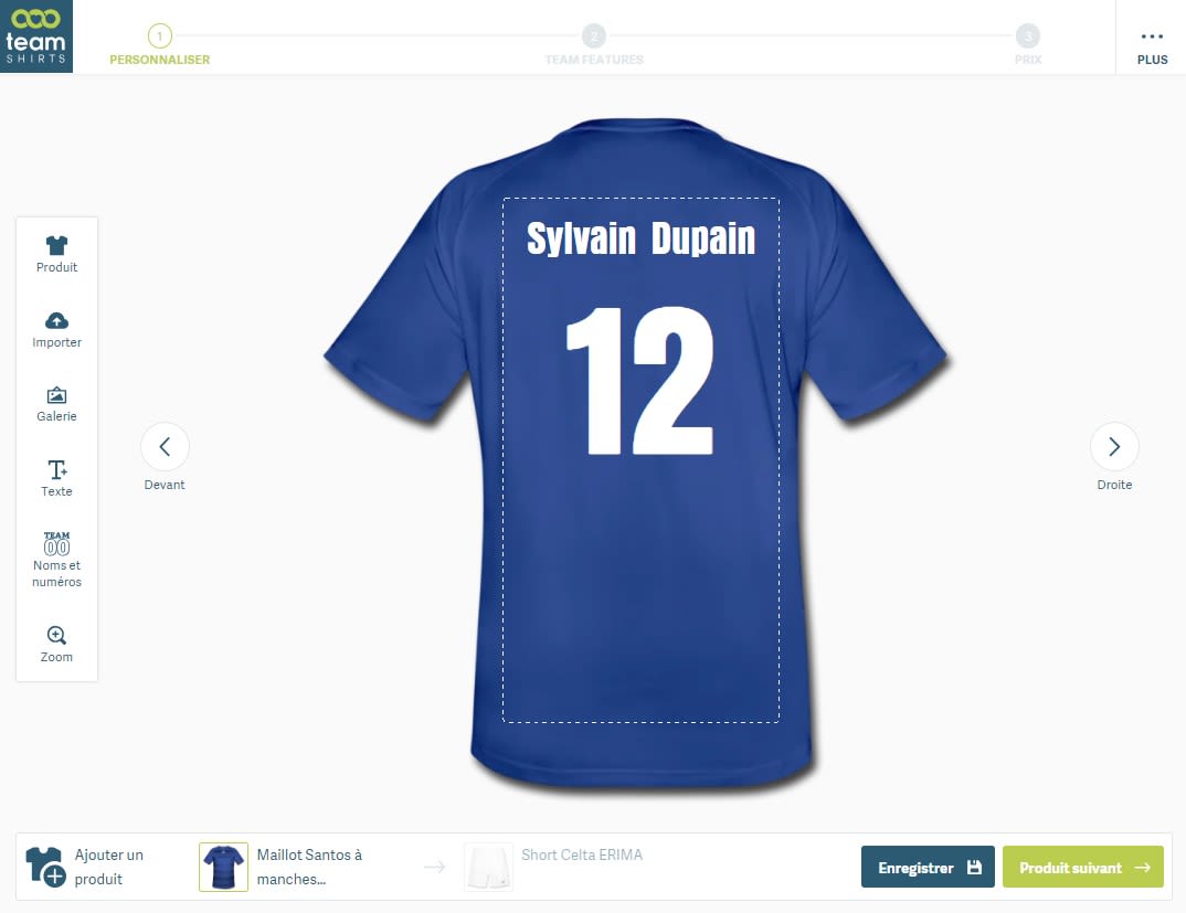Maillot de foot personnalisé en ligne \u0026 Flocage pas cher | TeamShirts