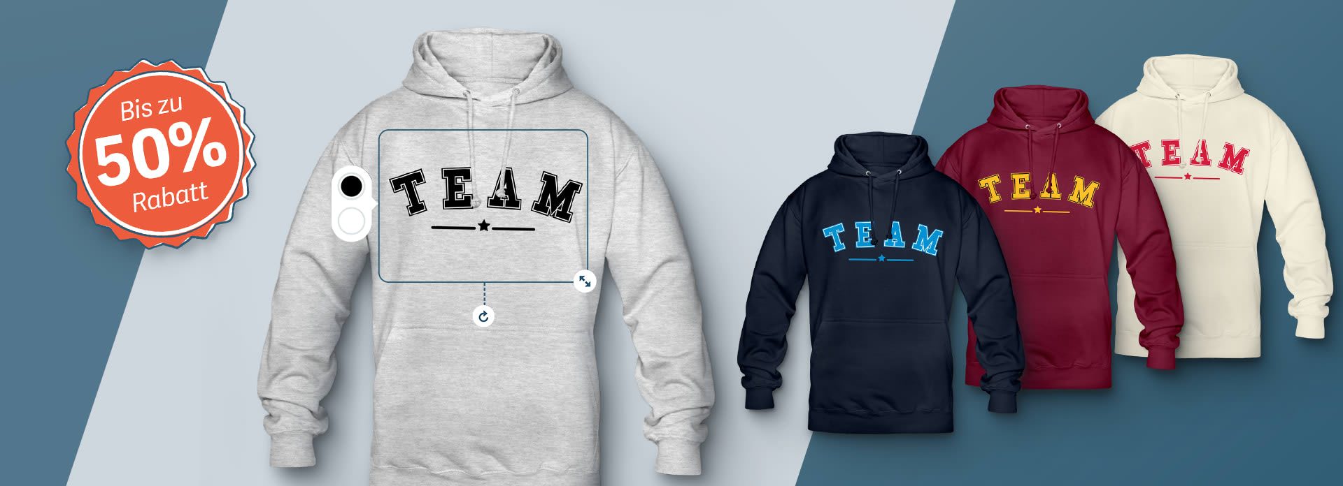 Hoodie Und Pullover Bedrucken Besticken Lassen Teamshirts