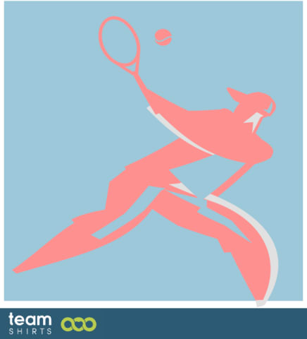 TENNISSPIELER MIT HINTERGRUND