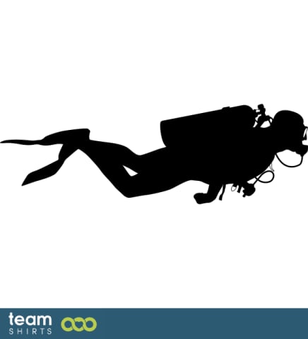 Taucher Silhouette