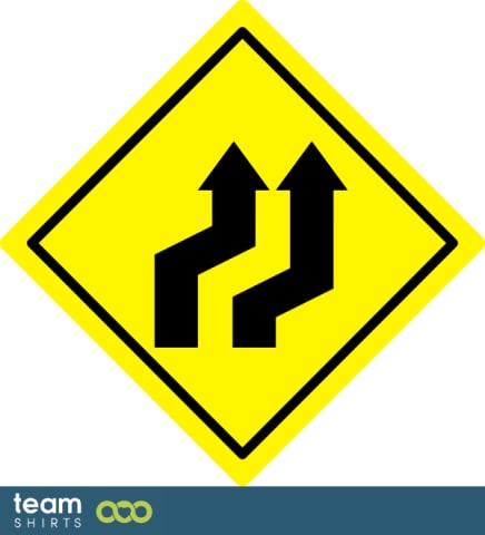 Lignes de signalisation de trafic Décalage