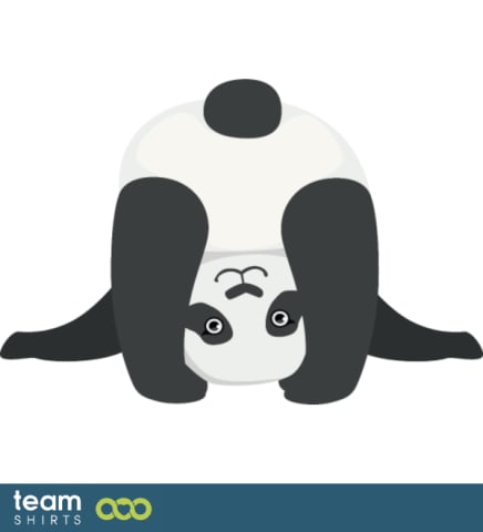 Netter Panda, der sich überlehnt