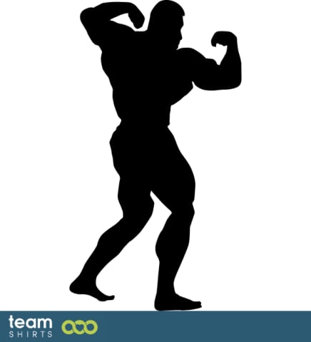 Lichaamsbouwer aan het stellen