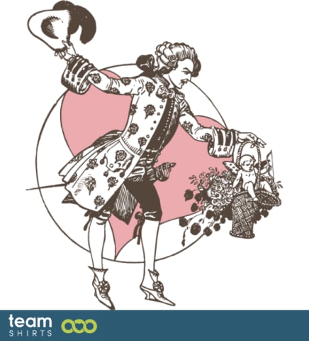 Mann mit einem Engel