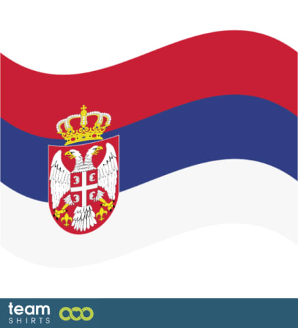 flagga serbien
