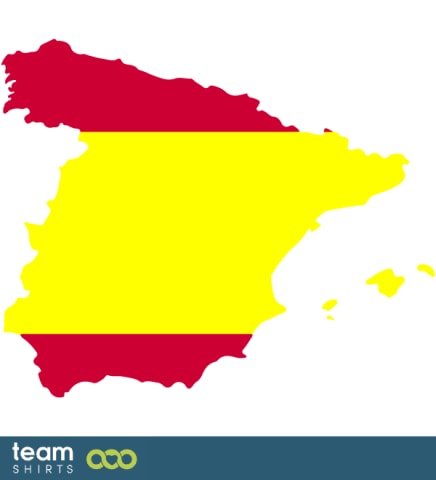 SPAIN SILHOUETTE COLOURED