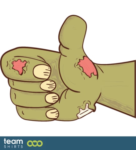 Zombie thumbs up