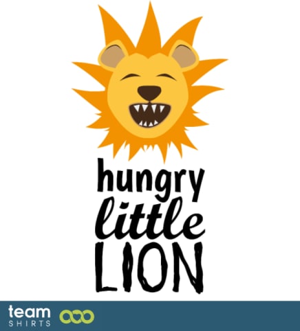 Hungriger kleiner Löwe