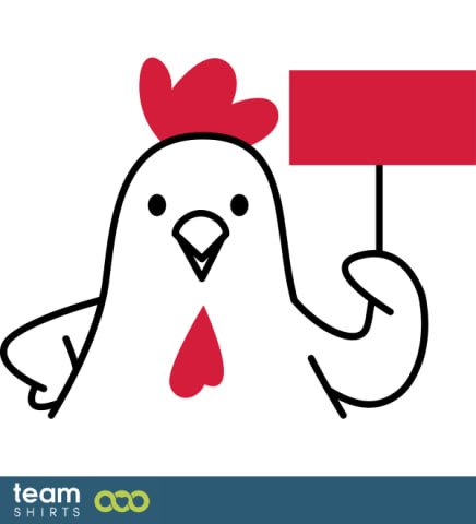 Huhn Holding Zeichen