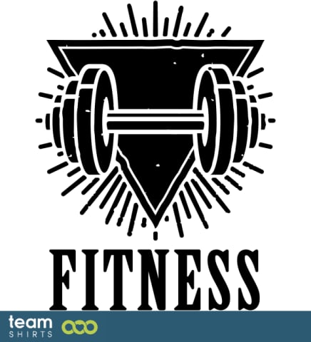 VINTAGE FITNESS WITH WEIGHTS LOGO