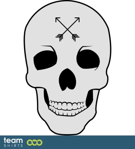 arrow skull