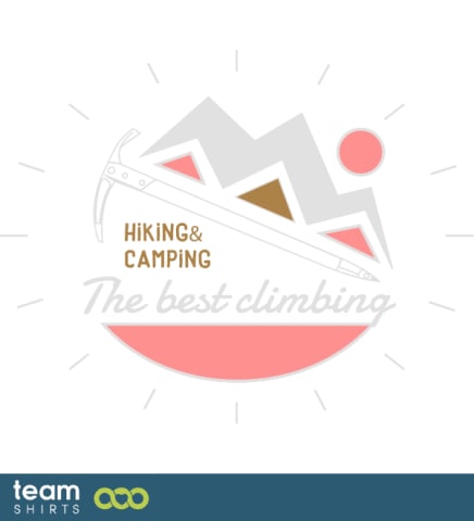 hiking climbing emblem