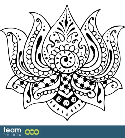 Henna tattoo lotus