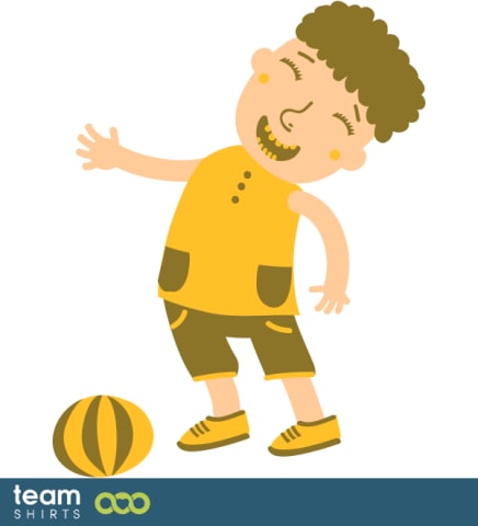 BOY LAUGHING VECTOR